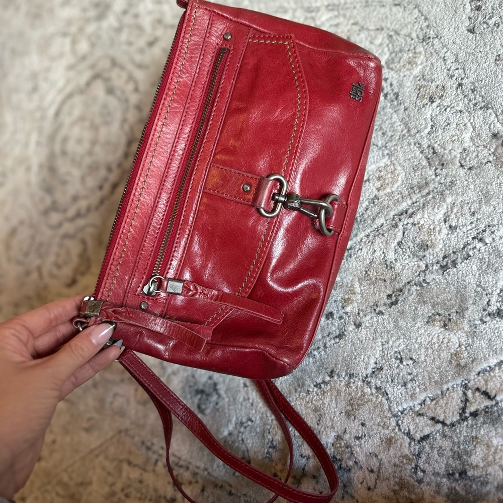 The Sak Red Leather Crossbody Bag